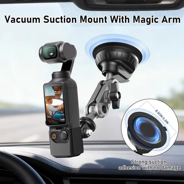 Detalle 2 de Wiseten Saugnapfhalterung 360° für Actioncams