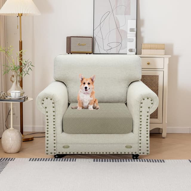 Detalle 2 de YSTELLAA copricuscino divano 1 posto cachi