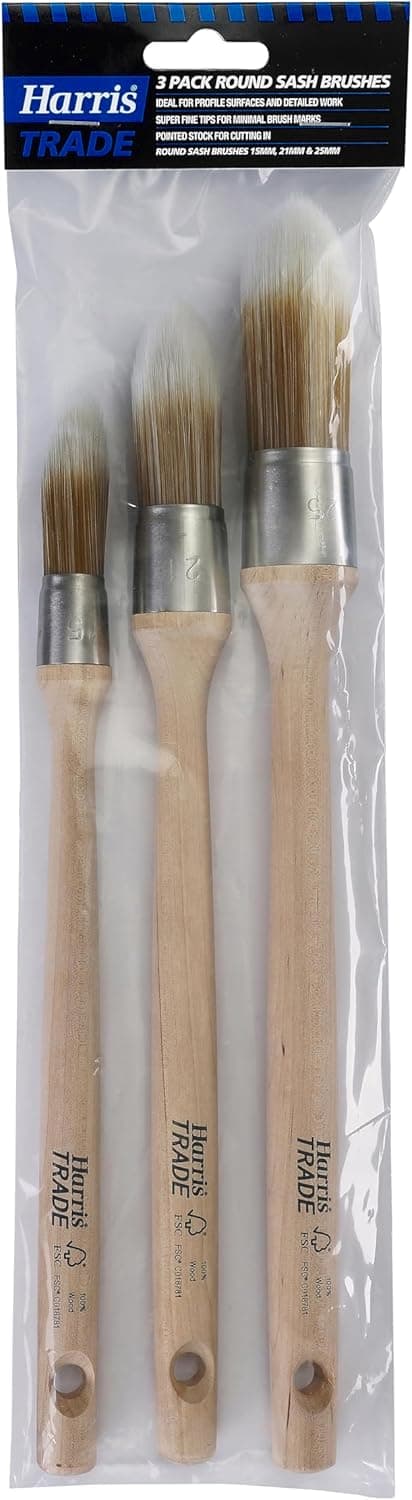 Detalle 2 de Harris Trade Round Sash Brushes 3 Pack