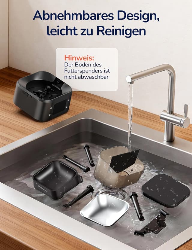 Detalle 2 de PalNests Futterautomat Katze 4L mit WLAN (2,4/5 GHz) & App-Steuerung