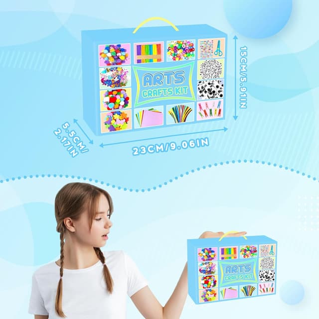 Detalle 2 de Kit Manualidades Niños Todo-en-1 Azul