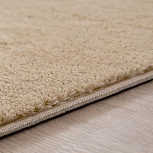 Detalle 2 de TT Home tapis de jeu rond pour chambre d’enfant (200 cm) en polyester lavable, beige foncé