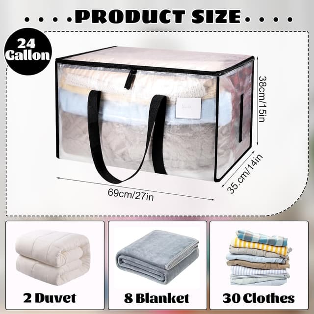 Detalle de Dntorx 10 Pack large storage bags