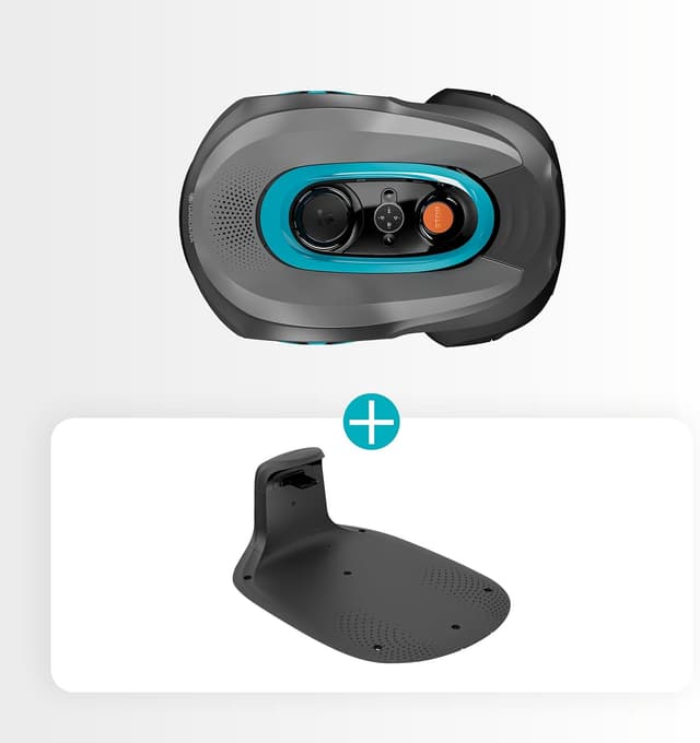 Detalle 2 de GARDENA smart SILENO sense 600 m² Mähroboter (19942-20) mit KI-Kamera ohne Begrenzungskabel