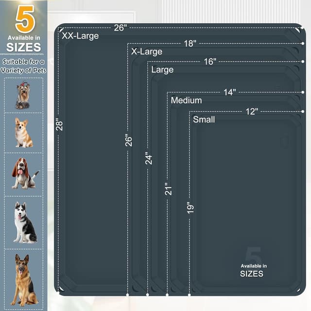 Thumbnail 5 de Gimilife Silicone Non-Slip Pet Food Mat