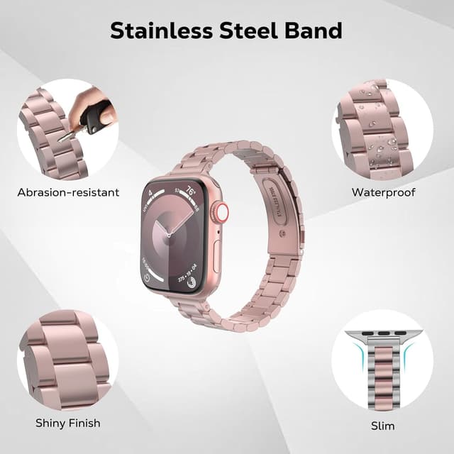 Thumbnail 2 de MoKo correa delgada para Apple Watch 38–42mm Rosa