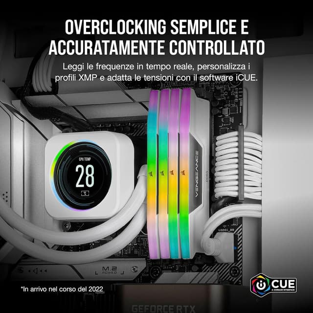 Detalle 1 de Corsair Vengeance RGB DDR5 32GB 6000MHz