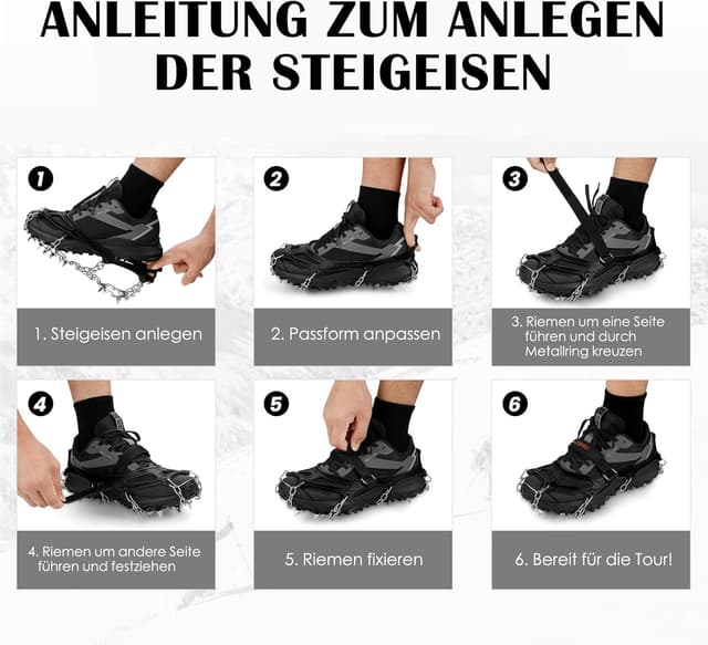 Thumbnail 5 de Grödel 19 Zähne Steigeisen für Bergschuhe