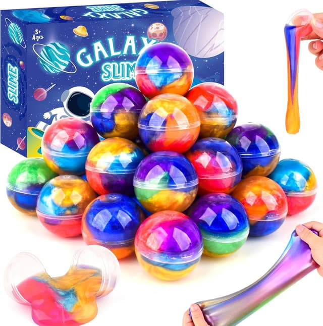 Imagen de Galaxy Slime Balls 24 Pack non-sticky slime kit en OfertitasTOP