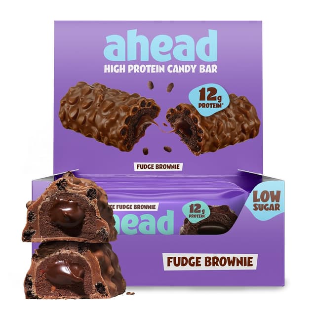 Detalle de ahead Protein Riegel Fudge Brownie 14x45g 🍫