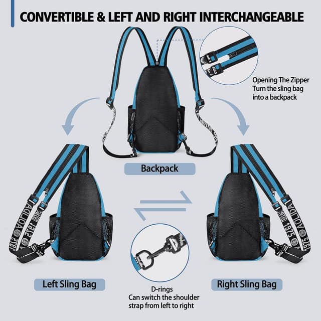 Thumbnail 5 de Geestock Crossbody Sling Bag waterproof daypack