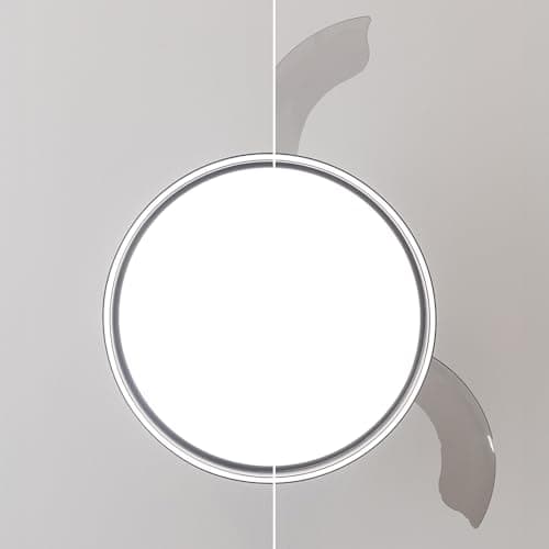 Detalle de Cecotec EnergySilence Aero 4280 Invisible Black: ventilador de techo de 42" con aspas retráctiles y lámpara