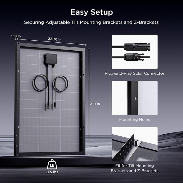 Thumbnail 6 de Callsun N-Type 16BB 200W Solar Panel (2×100W) for RV, Van, Marine & Off-Grid 12/24V Systems