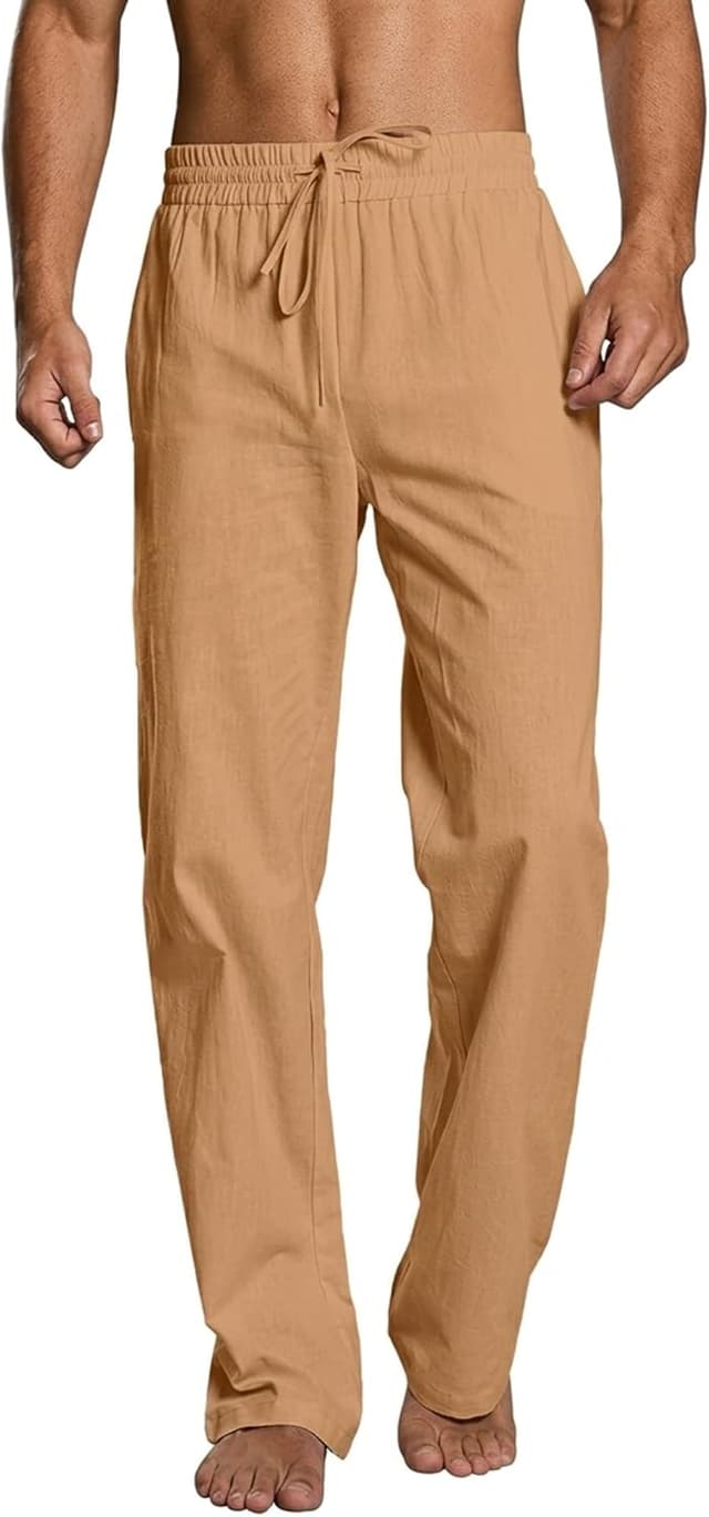 Detalle 2 de EndoraDore Mens Linen trousers with adjustable waist