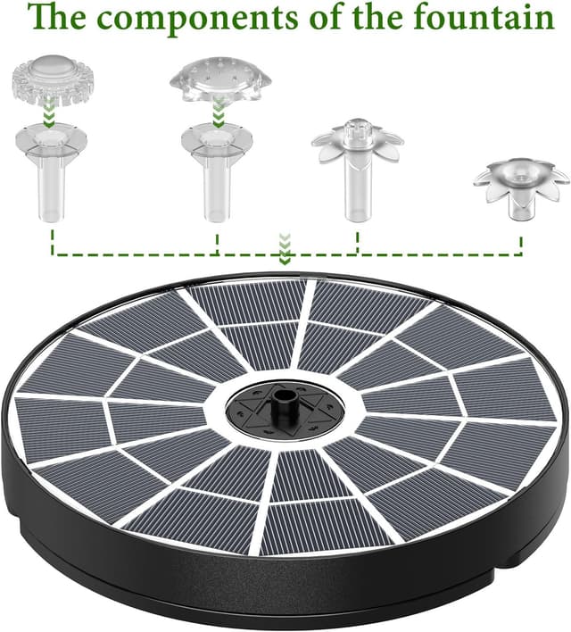 Thumbnail 6 de AISITIN solar water fountain 3.7W