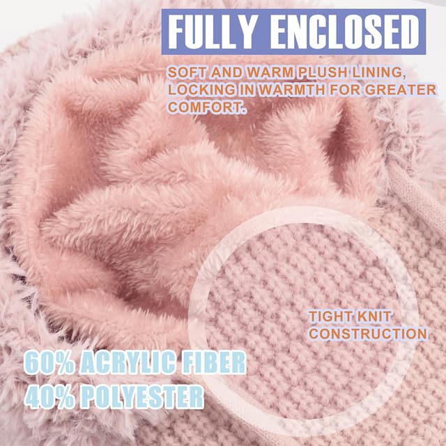 Thumbnail 6 de DRESHOW Women’s winter balaclava knit beanie with drawstring hood scarf (3-in-1)