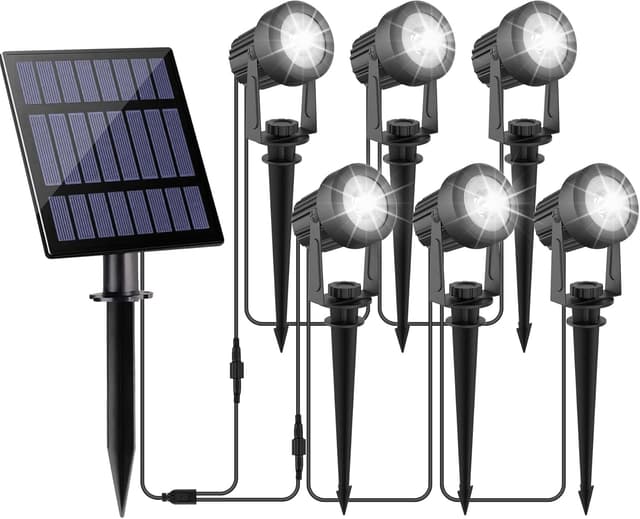 Detalle de NATPOW Solar Spot Lights 3W 6-in-1