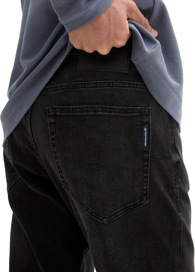 Detalle de TOM TAILOR Josh Regular Slim Jeans Uomo in denim tinta unita