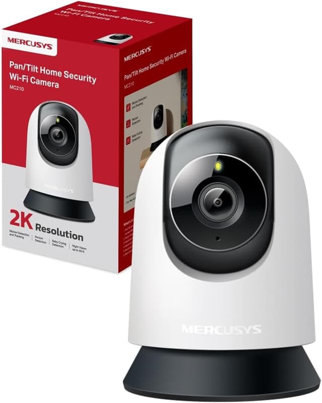 Detalle de MERCUSYS MC210 Telecamera Wi‑Fi 3MP 2K con panoramica 360°