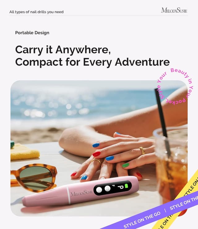 Thumbnail 5 de MelodySusie PC90G Ponceuse ongles 20000 tr/min 💅
