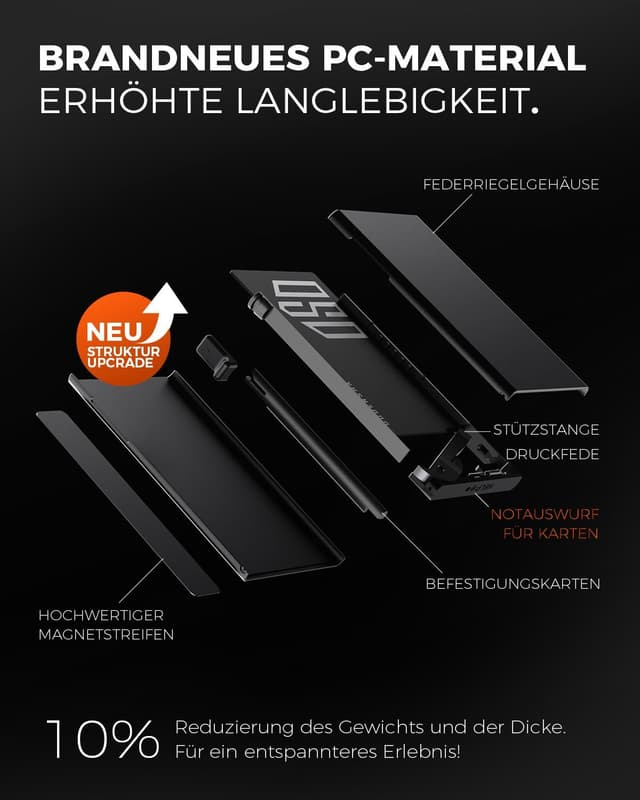 Thumbnail 3 de DODENSHA Airtag Wallet Herren Kartenetui mit AirTag-Fach