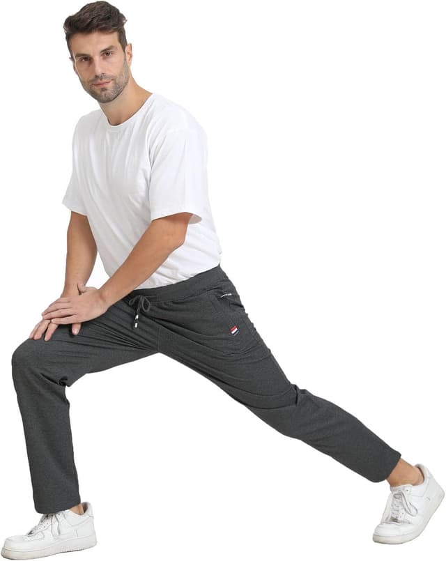 Detalle de JustSun Jogginghose für Herren aus Baumwolle mit Reißverschlusstaschen