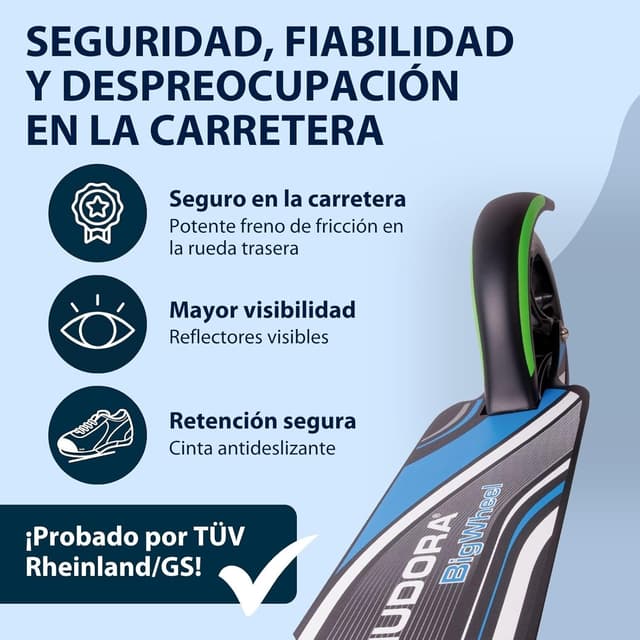 Thumbnail 4 de HUDORA Scooter BigWheel 205 patinete plegable, hasta 100 kg 🛴