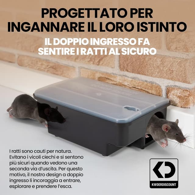 Thumbnail 4 de Set da 2 trappole per ratti e topi riutilizzabili 🐭