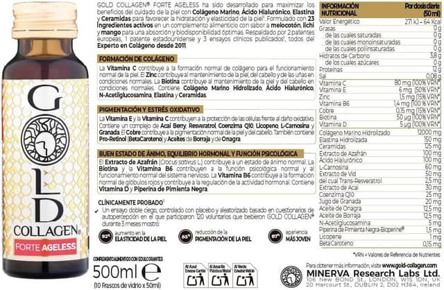 Thumbnail 4 de GOLD COLLAGEN Forte Ageless 🧴 Antiarrugas con Colágeno Marino