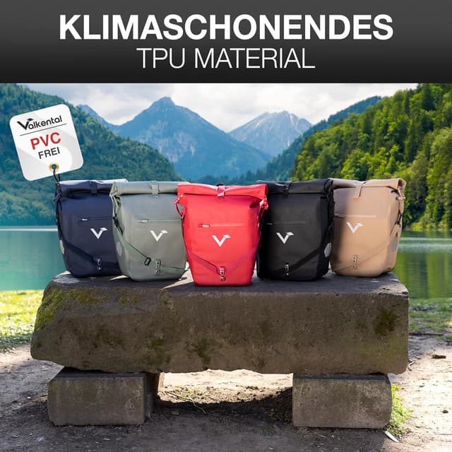 Thumbnail 5 de Valkental Große & wasserdichte Gepäckträgertasche 28L