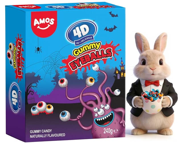 Detalle de Amos Augäpfel Halloween Süßigkeiten 240 g