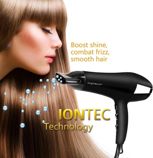 Detalle de Aigostar Monique 32HIE asciugacapelli ionico 2400W professionale, 2 velocità e 3 temperature con aria fredda