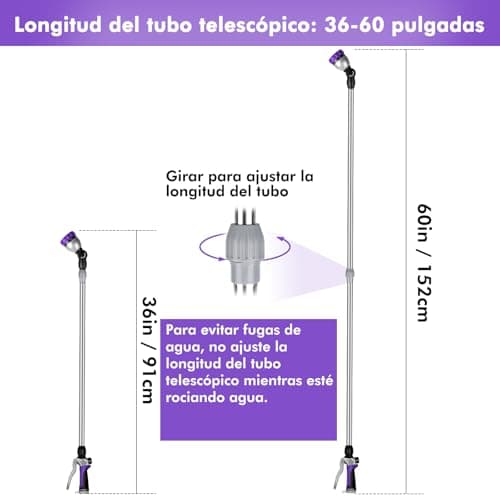 Thumbnail 1 de RESTMO Lanza de Riego Telescópica 7 Modos