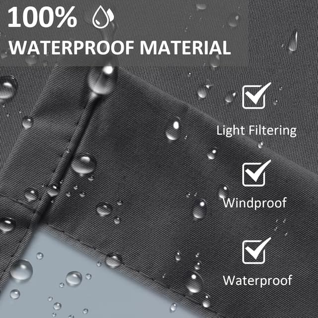 Detalle 2 de LiveGo Outdoor Curtains 140 x 275cm