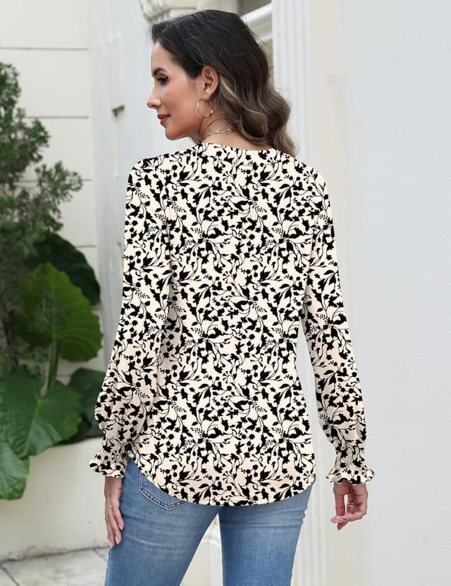 Thumbnail 3 de Rapbin Bluse Damen V-Ausschnitt Tunika