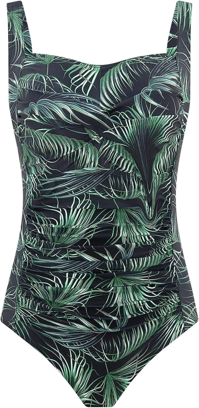 Detalle de Aidotop Women’s One Piece Swimsuit with Tummy Control and Ruched Tribal Style