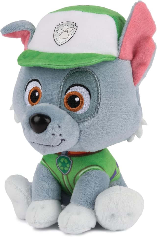 Detalle de GUND PAW Patrol Rocky Plüschtier (15 cm) – Kuscheltier für Fans der Hundestaffel