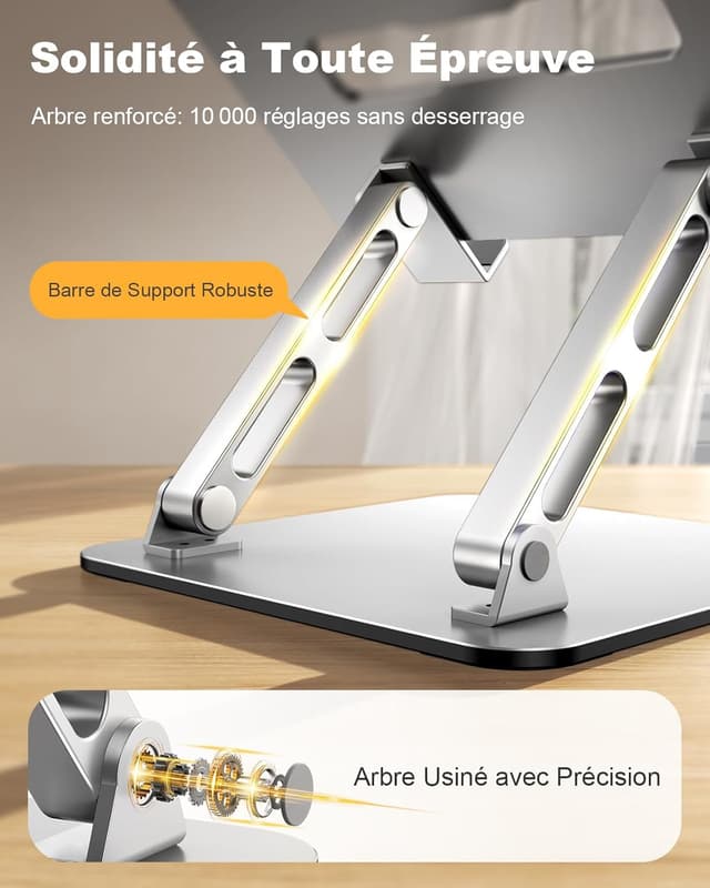 Thumbnail 2 de Babacom Support Portable Double Barres Réglables