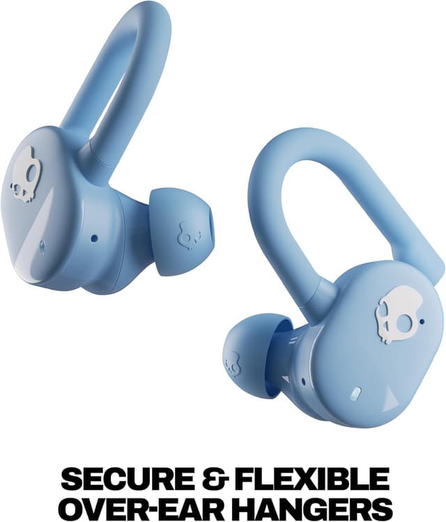Detalle 2 de Skullcandy Push Play Active Wireless Earbuds (Preppy Blue) with up to 34 hours battery and IP55 rating