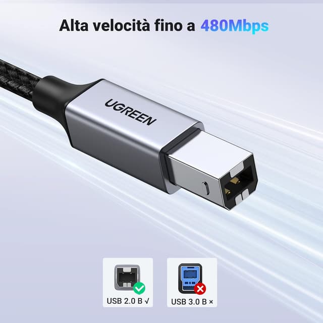 Thumbnail 4 de UGREEN Cavo Stampante USB-C a USB-B 5M