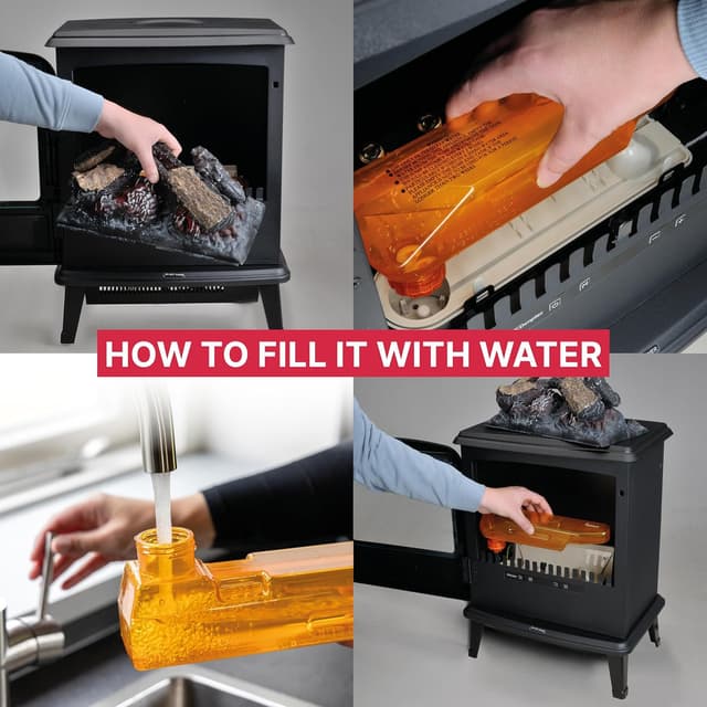 Thumbnail 6 de Dimplex Evandale Optimyst 2000W electric stove