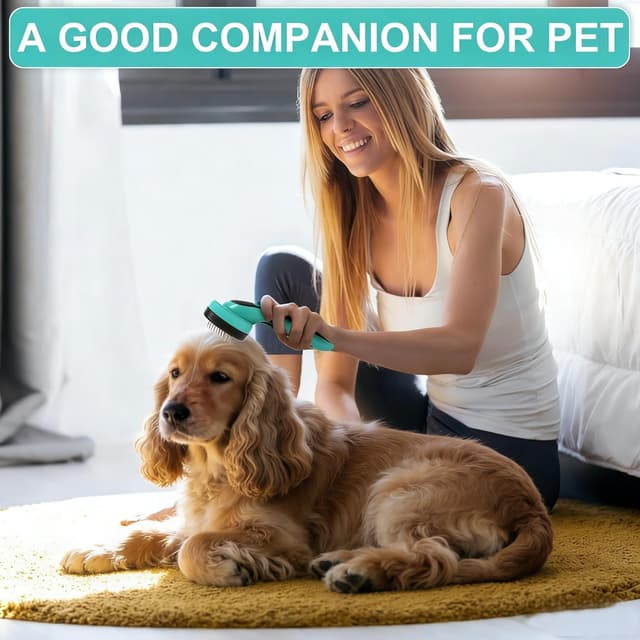 Thumbnail 5 de WOPQAEM Self-Cleaning Slicker Dog Brush 95%