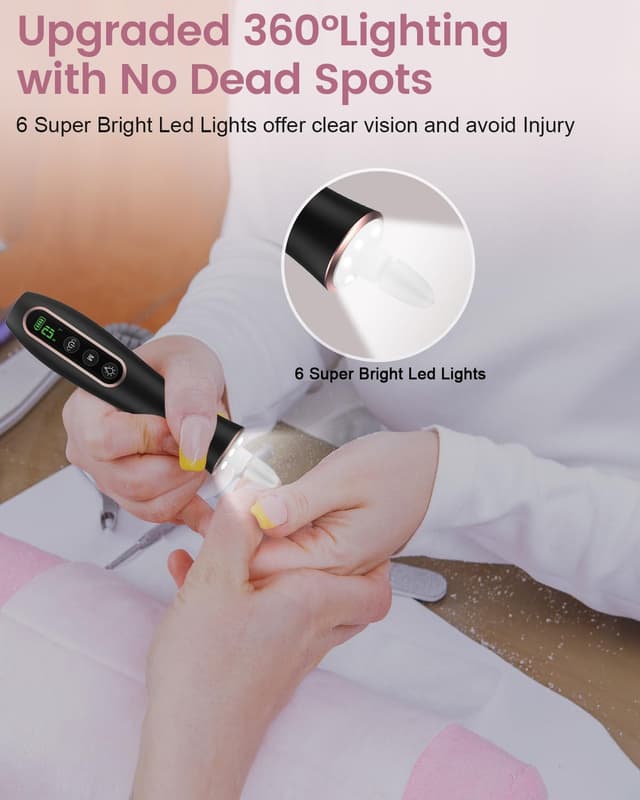 Detalle 2 de Nagelfeile Elektrisch 10-in-1 Set