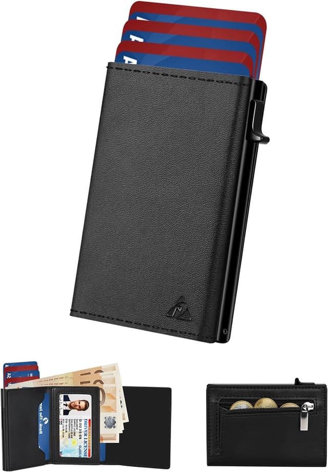 Detalle de dwnkove Kartenetui Herren RFID Schutz đź’Ľ