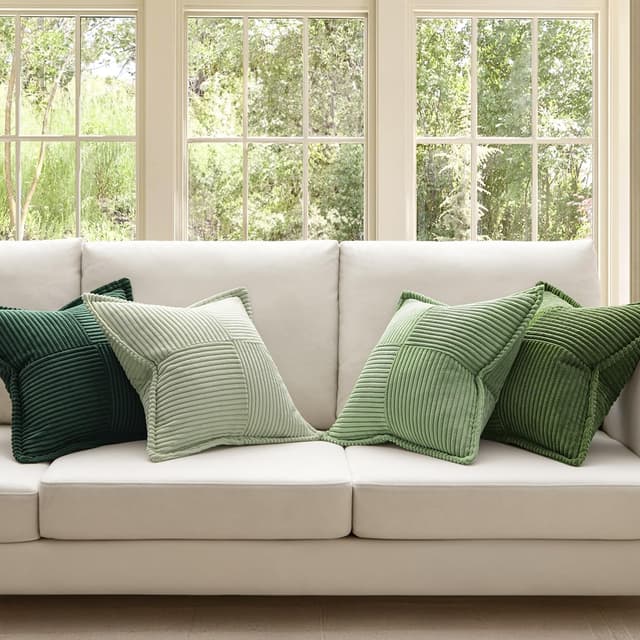 Detalle de MIULEE Kissenbezug 40x40 cm 4er Set