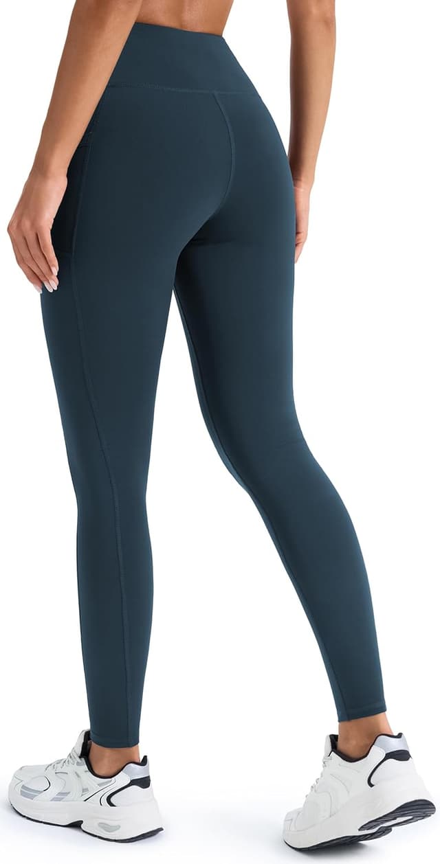 Detalle 2 de JOYSPELS Women’s Fleece Lined Thermal Leggings with Pockets (High Waist)