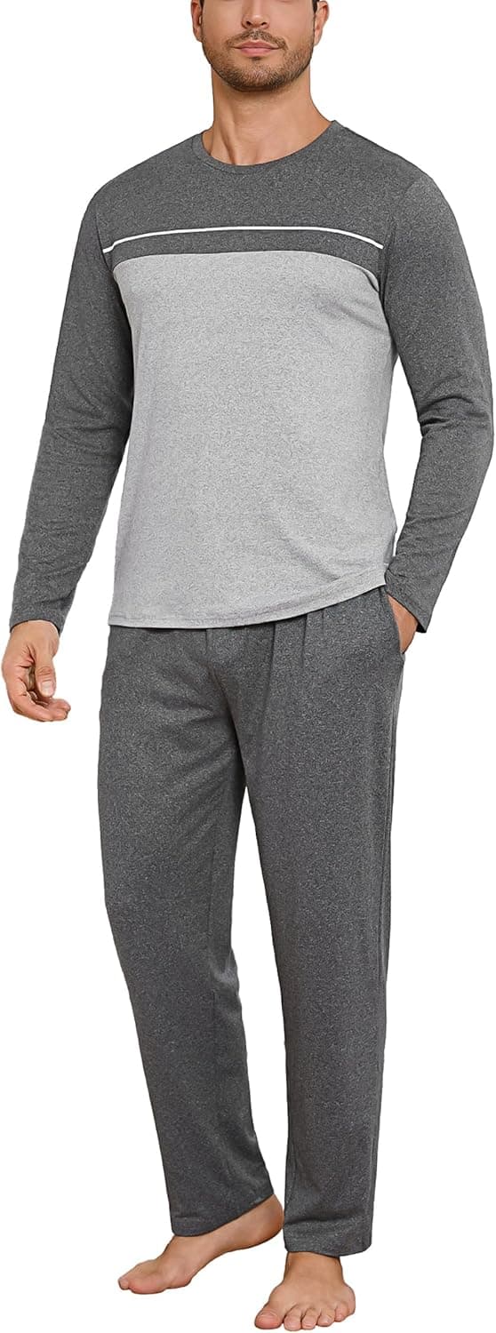 Thumbnail 6 de Bresdk Pigiama Uomo Invernale Cotone Lungo