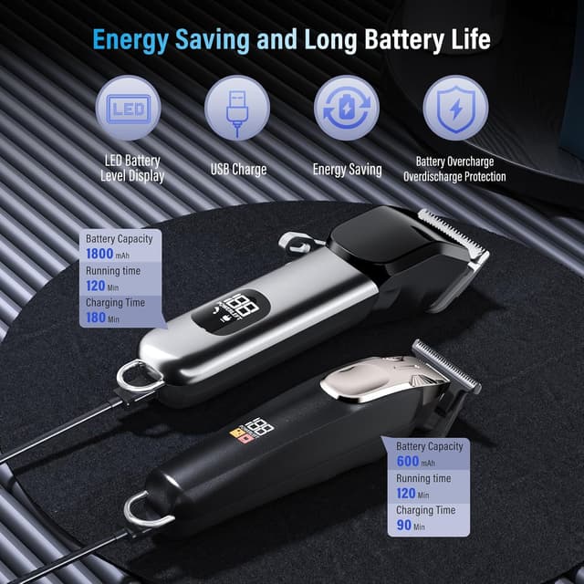 Detalle de Cordless PKBD hair clippers with 22 accessories