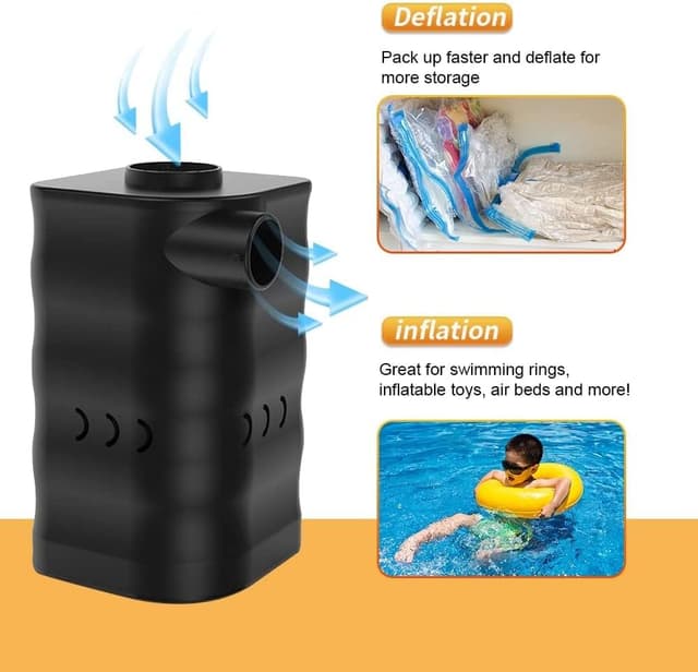 Detalle de Woowind Kona Air Rechargeable Electric Pump (4.5kPa) for Inflatables – with 5 Nozzles