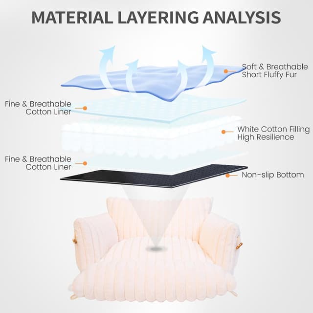 Thumbnail 6 de CheerPals Extended Cat Sofa 63×55–66 cm cat bed 🐱